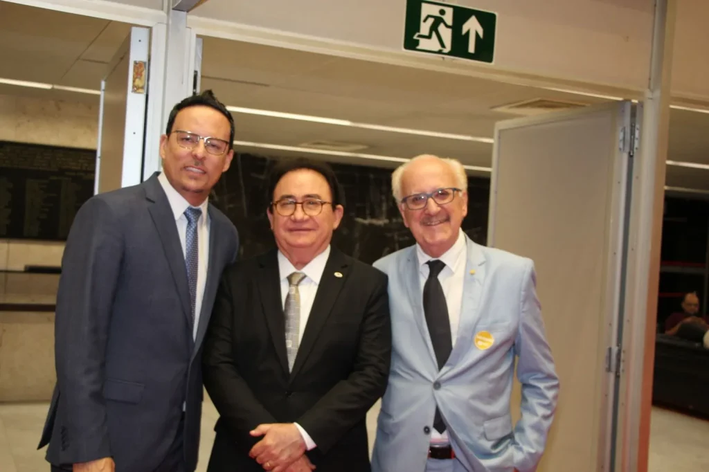 Deputado Wendel Mesquita, Manoel Cardoso Linhares e Antônio Claret Guerra