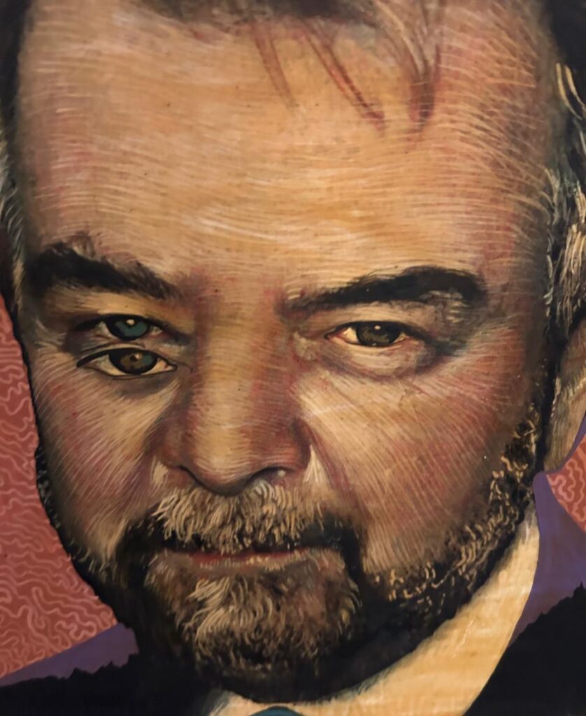 Carlos Perktold no retrato do artista Miguel Gontijo