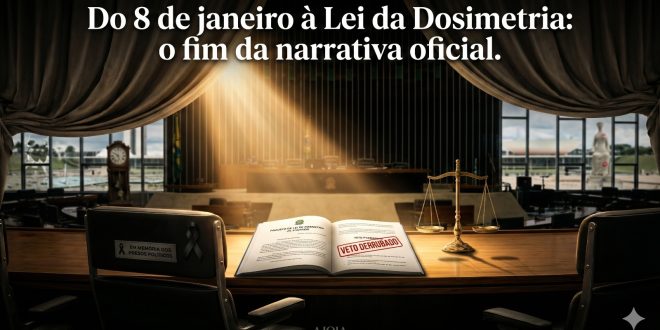 Do oito de janeiro à Lei da Dosimetria: o fim da narrativa oficial