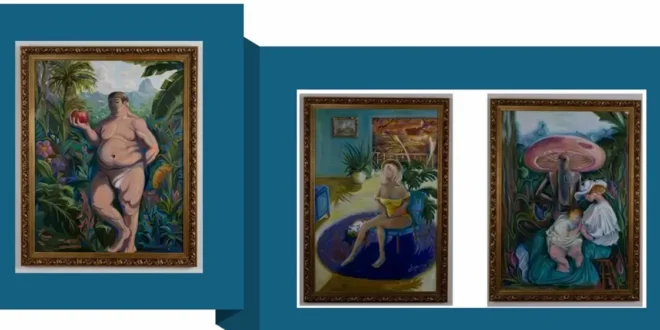 As obras O Dino Original, O retrato de Cármem e O Estado Não é Sua Mãe