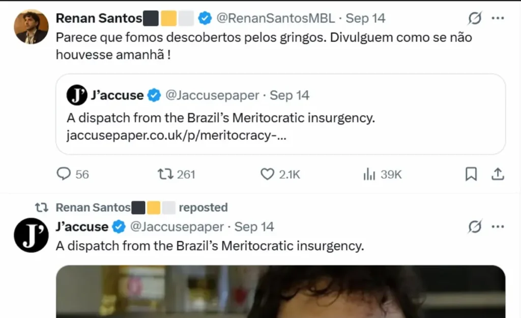 mensagens redes sociais com Renan Santos 